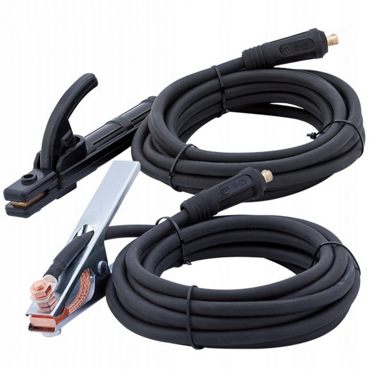 Комплект сварочных кабелей  5.0 метров (держатели 300А, вилки 10-25)